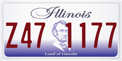 IL license plate Z471177