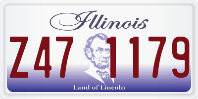 IL license plate Z471179