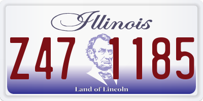 IL license plate Z471185