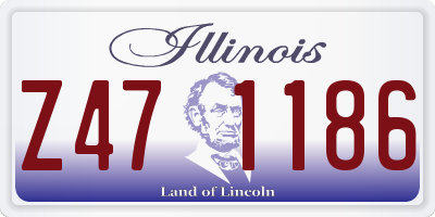 IL license plate Z471186