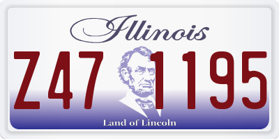 IL license plate Z471195