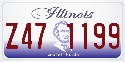 IL license plate Z471199