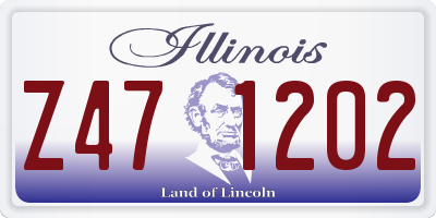 IL license plate Z471202