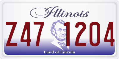 IL license plate Z471204