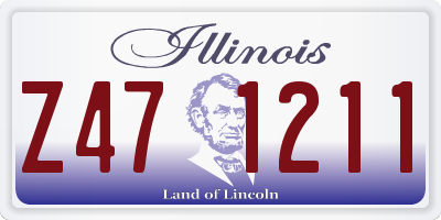 IL license plate Z471211