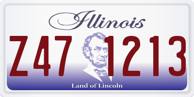 IL license plate Z471213
