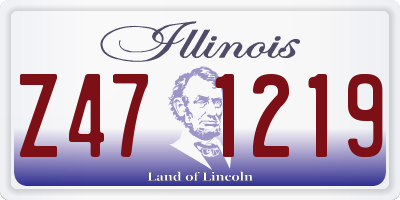 IL license plate Z471219
