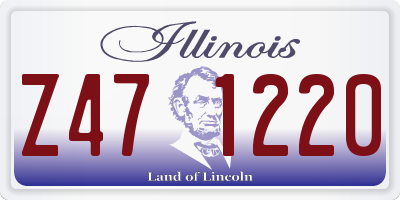 IL license plate Z471220