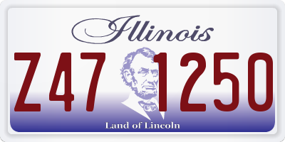 IL license plate Z471250