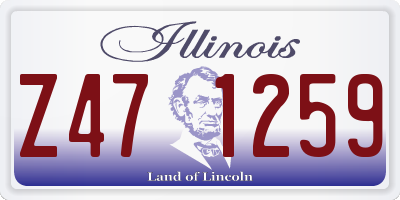 IL license plate Z471259