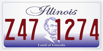 IL license plate Z471274