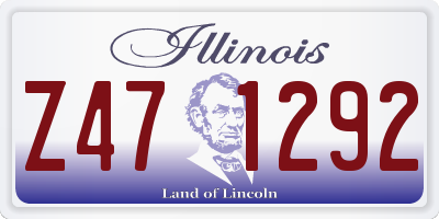 IL license plate Z471292
