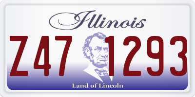 IL license plate Z471293