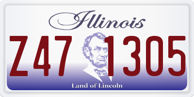 IL license plate Z471305