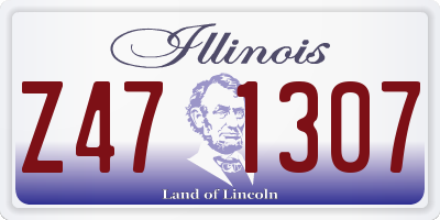 IL license plate Z471307