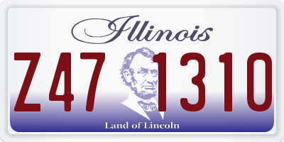 IL license plate Z471310