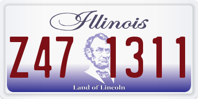 IL license plate Z471311