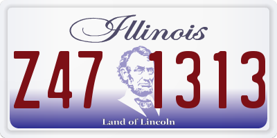 IL license plate Z471313