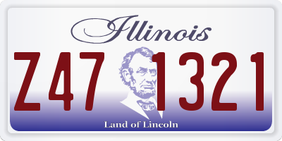 IL license plate Z471321