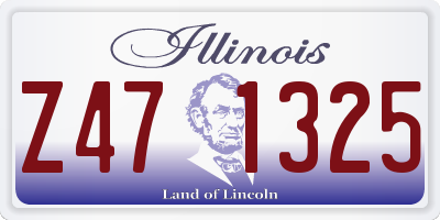 IL license plate Z471325