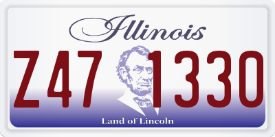 IL license plate Z471330