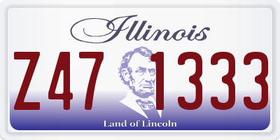 IL license plate Z471333
