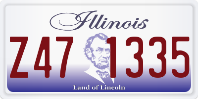 IL license plate Z471335