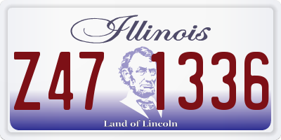 IL license plate Z471336