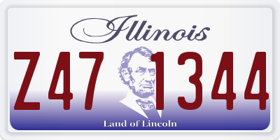 IL license plate Z471344