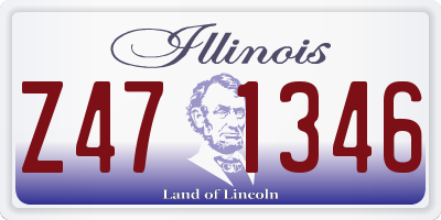IL license plate Z471346