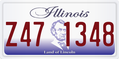 IL license plate Z471348