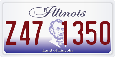 IL license plate Z471350