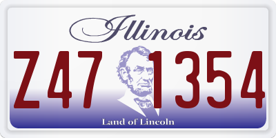 IL license plate Z471354