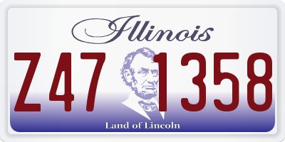 IL license plate Z471358
