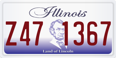 IL license plate Z471367