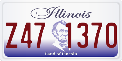 IL license plate Z471370