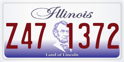 IL license plate Z471372