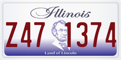 IL license plate Z471374