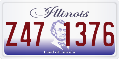IL license plate Z471376