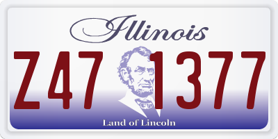 IL license plate Z471377