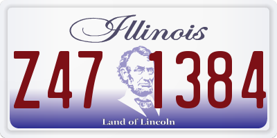 IL license plate Z471384