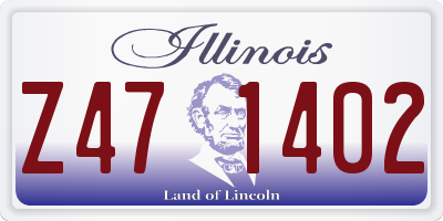 IL license plate Z471402