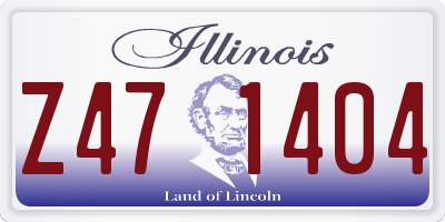 IL license plate Z471404
