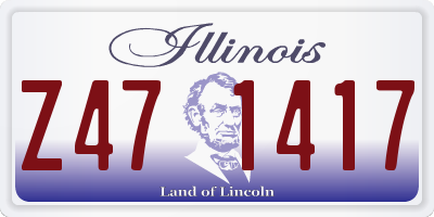 IL license plate Z471417