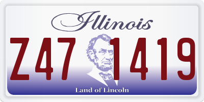 IL license plate Z471419