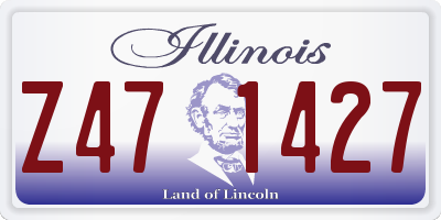 IL license plate Z471427