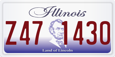 IL license plate Z471430