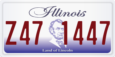 IL license plate Z471447