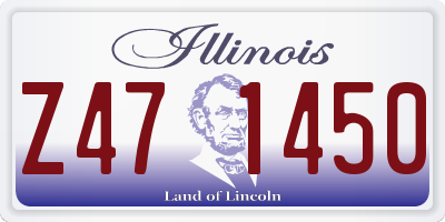 IL license plate Z471450