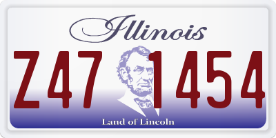 IL license plate Z471454